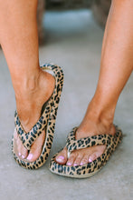 Load image into Gallery viewer, Leopard Print Thick Sole Flip Flops | Shoes &amp; Bags/Slippers
