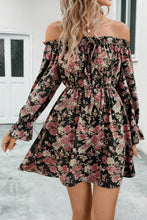 Load image into Gallery viewer, Off Shoulder Dress | Floral Off-Shoulder Flounce Sleeve
