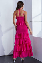 Load image into Gallery viewer, Ruffled Hem Dress | Pink Smocked Ruffled Layered Dress
