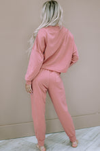 Load image into Gallery viewer, Activewear | Pink Solid Sport Boxy Fit Pullover &amp; Pants Outfit
