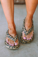 Load image into Gallery viewer, Leopard Print Thick Sole Flip Flops | Shoes &amp; Bags/Slippers
