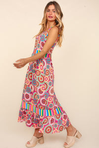 Maxi Dress with Side Pockets | Crochet Sleeveless Dress