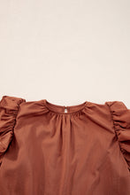 Load image into Gallery viewer, Flutter Sleeve Top | Red Sandalwood Sleeveless Blouse
