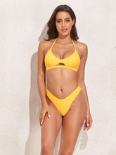 Load image into Gallery viewer, Backless Halter Neck Two-Piece Bikini Set

