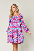 Load image into Gallery viewer, Womens Dress | Double Take Full Size Printed Long Sleeve Dress | Dresses/Floral Dresses
