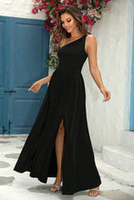 Load image into Gallery viewer, Formal Gown | One-Shoulder Split Maxi Dress
