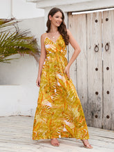 Load image into Gallery viewer, Maxi Dress | Printed Surplice Spaghetti Strap Dress
