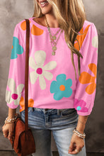 Load image into Gallery viewer, Rose Cute Flower Print Bracelet Sleeve Top | Tops/Tops &amp; Tees
