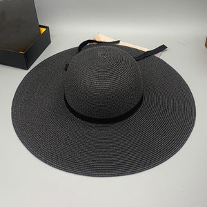 Paper Braided Wide Brim Hat