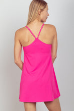 Load image into Gallery viewer, Womens Activewear | VERY J Sleeveless Active Tennis Dress Unitard Liner | short set
