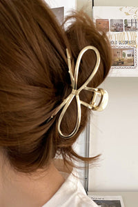 Gold Bowknot Shape Claw Clip | Accessories/Headwear