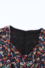 Load image into Gallery viewer, Wrapped V Neckline Long Sleeve Floral Dress
