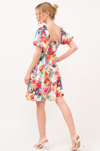 Load image into Gallery viewer, Puff Sleeve Dress | Square Neck Puff Sleeve Floral Dress
