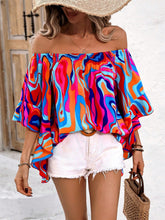 Load image into Gallery viewer, Off-Shoulder Top | Printed Blouse
