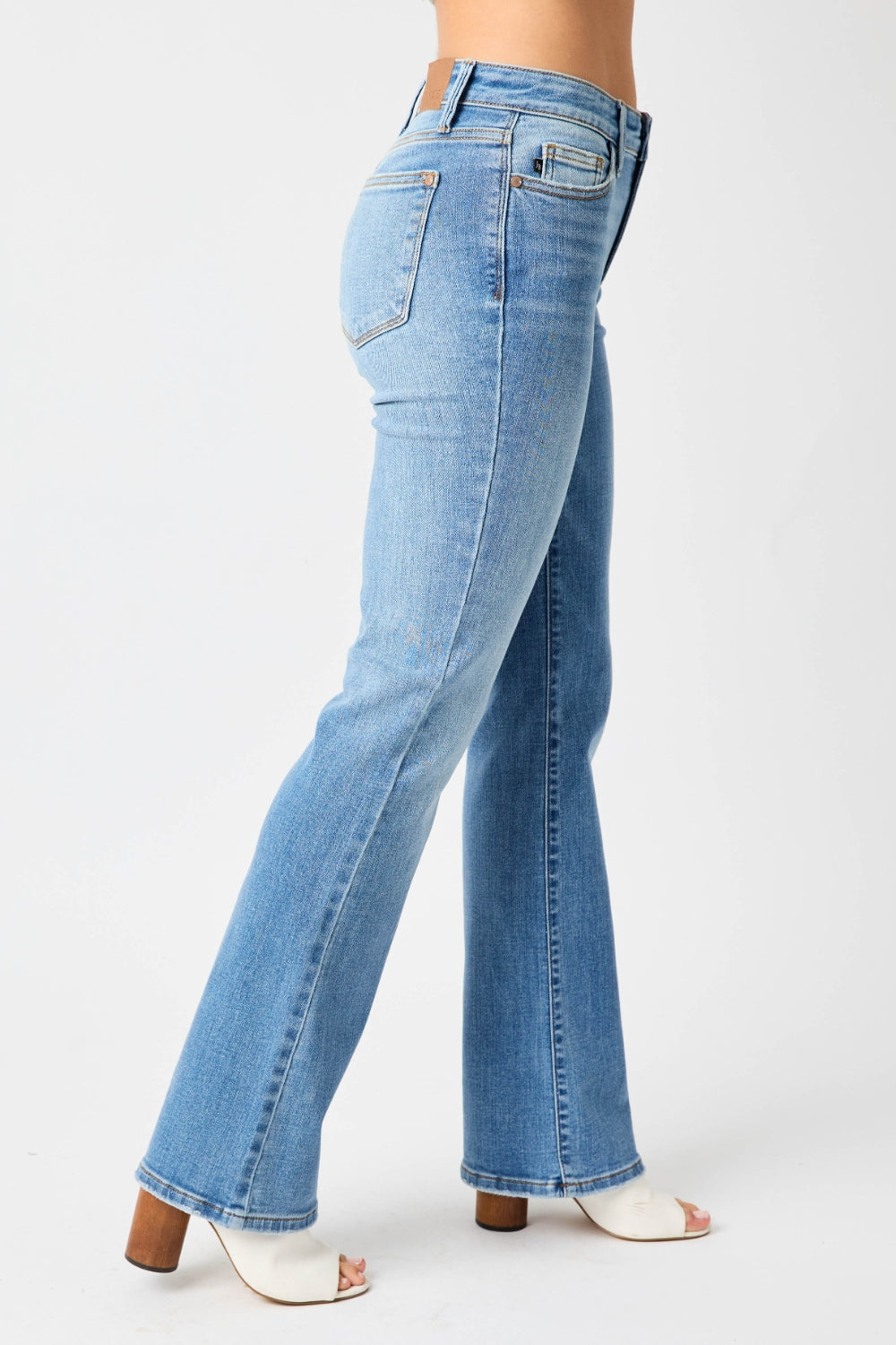 Judy Blue Full Size High Waist Straight Jeans | Blue Jeans