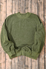 Load image into Gallery viewer, Pullover Sweatshirt | Green Drop Shoulder Crew Neck
