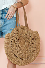 Load image into Gallery viewer, Camel Bohemian Straw Woven Round One Shoulder Bag | Shoes &amp; Bags/Shoulder Bags
