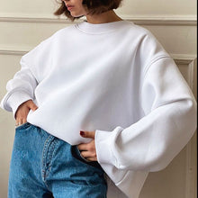 Load image into Gallery viewer, Oversize Round Neck Sweatshirt | Dropped Shoulder
