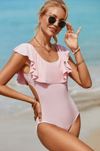 Load image into Gallery viewer, Ruffled Scoop Neck One-Piece Swimwear
