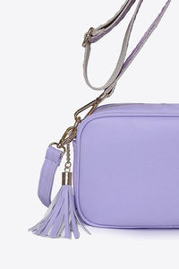 Leather Tassel Cross Body Satchel Bag