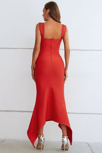 Long Formal Dress | Ruched Sweetheart Neck Dress