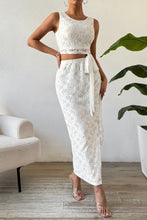 Load image into Gallery viewer, Top Skirt Set | Lace Round Neck Top &amp; Skirt
