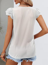 Load image into Gallery viewer, Ruffle Sleeve Top | Square Neck Cap Sleeve Blouse
