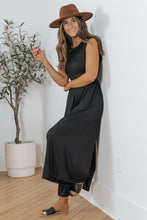 Load image into Gallery viewer, Black Open Back Wide Leg Jumpsuit | Bottoms/Jumpsuits &amp; Rompers
