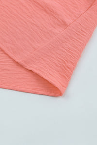 Pink Smocked Wrist Shift Top | Tops/Tops & Tees
