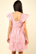 Load image into Gallery viewer, Womens Mini Dress-VERY J Flower Embroidered Organza Mini Dress
