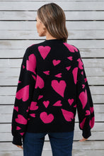 Load image into Gallery viewer, Angel Wings Heart Contrast Sweater
