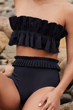 Load image into Gallery viewer, Womens Swimsuit | Ruffled Tie Back Two-Piece Swim Set | Swimwear/High Waisted Swimsuit
