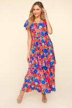 Load image into Gallery viewer, Maxi Dress | Floral Ruffled Dress with Side Pockets
