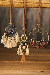 Multicolor 3pcs Bohemian Retro Tasseled Pendant Necklace | Accessories/Jewelry