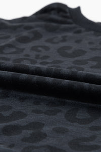 Leopard Print Shorts Set | Satin Tie Shorts Two Piece Set