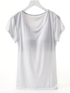 Short Sleeve T-Shirt with Bra