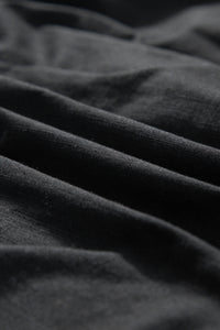Black Geometric Embroidered Tassel Tie V Neck Blouse | Tops/Blouses & Shirts