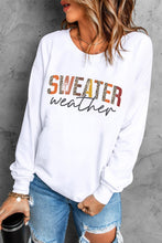 Load image into Gallery viewer, Sweatshirt | White Sweater Weather Vibrant Monogram
