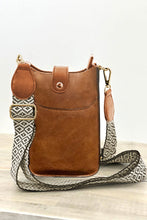 Load image into Gallery viewer, Coffee Geometric Strap PU Leather Crossbody Bag | Shoes &amp; Bags/Crossbody Bags
