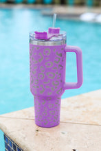 Load image into Gallery viewer, Double Insulated Cup | Purple Leopard Spotted Stainless
