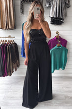 Load image into Gallery viewer, Sequin Top Jumpsuit | Wide Leg Tube Top Jumpsuit
