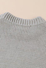 Load image into Gallery viewer, Light Grey Chunky Knit Turtle Neck Drop Shoulder Sweater | Tops/Sweaters &amp; Cardigans
