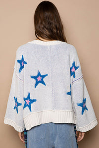 Star Patch Sweater | Long Sleeves