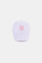 Load image into Gallery viewer, Ribbon Bow Chenille Patch Baseball Cap
