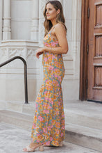 Load image into Gallery viewer, Wide Leg Jumpsuit | Floral Spaghetti Strap Jumpsuit
