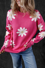 Load image into Gallery viewer, Daisy Sweater | Round Neck Dropped Shoulder Sweater
