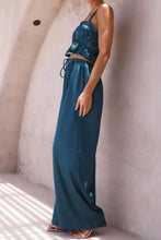 Load image into Gallery viewer, Wide Leg Pants Set | Ruffled Sleeveless Top and Pants
