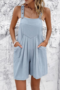 Summer Overalls | Square Neck Wide Strap Overalls