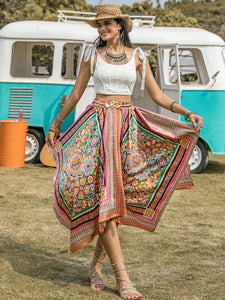 Handkerchief Skirt | High Waist Bohemian Skirt