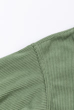 Load image into Gallery viewer, Womens Sweatshirt | Green Ribbed Oversized
